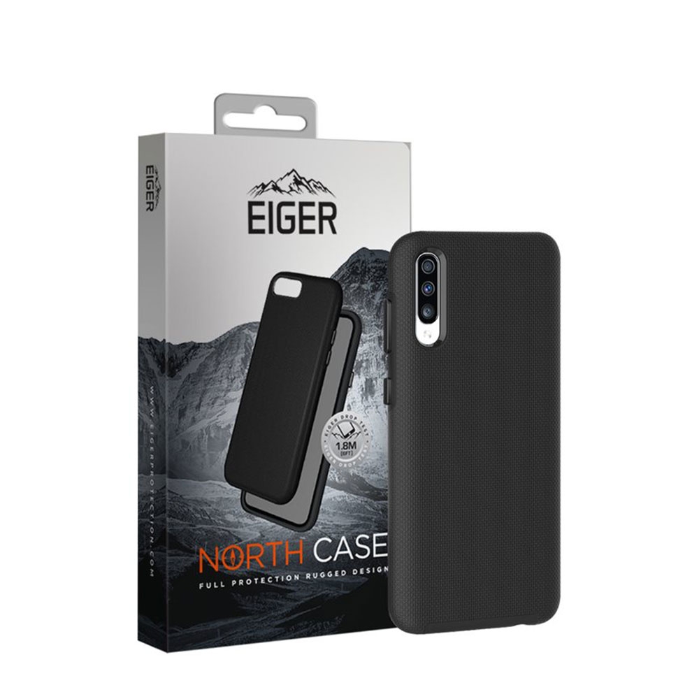 Image of Eiger - Samsung Galaxy A50 / A30s North Case Premium Hybrid Schutzhülle (EGCA00141) - Schwarz bei Apfelkiste.ch