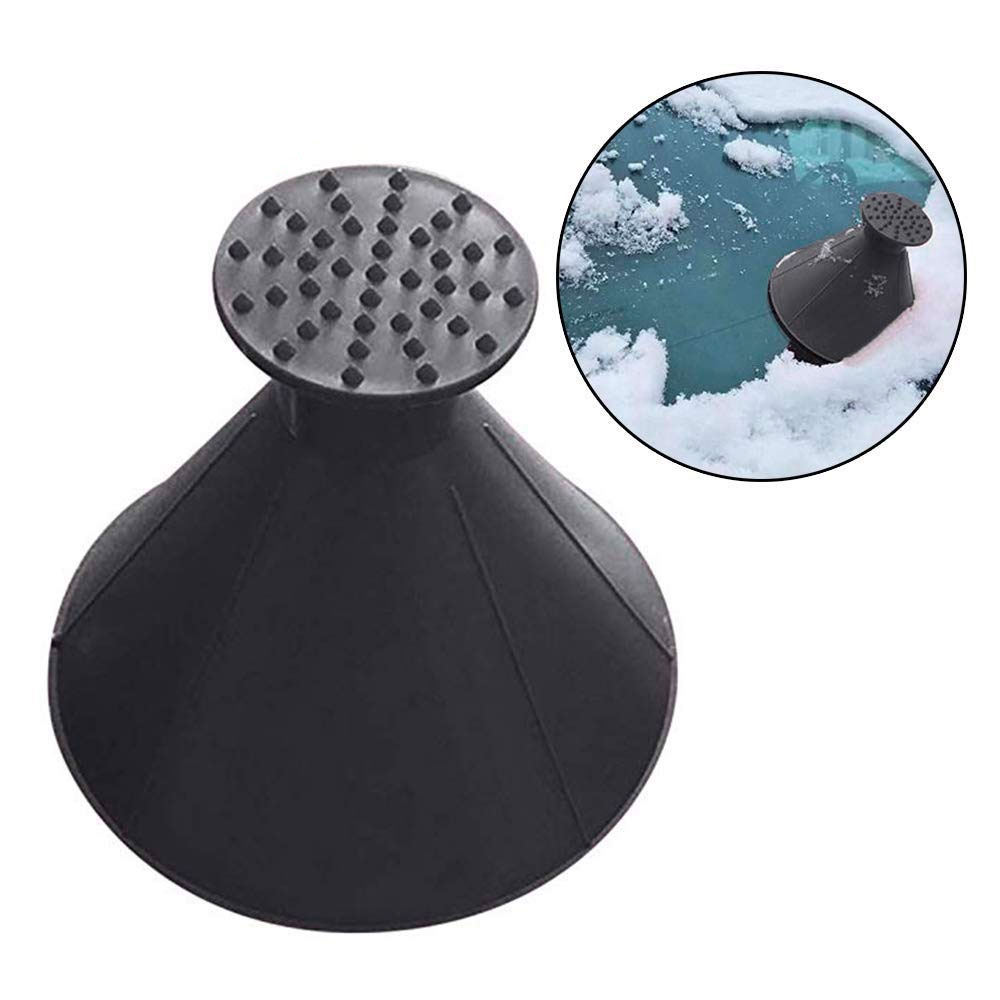 Image of Magischer Eisschaber Scheiben Eiskratzer Schneeräumer in Trichterform - Schwarz bei Apfelkiste.ch