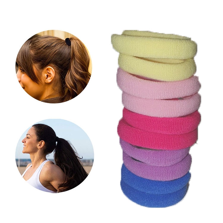 Image of (100er Set) Elastische Haargummis Haarband ohne Metall Ø3cm - Diverse Farben bei Apfelkiste.ch