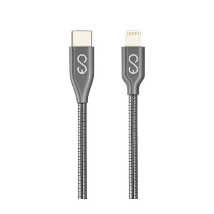 Image of Epico - (1.2m) MFi USB C auf Lightning Schnell Ladekabel Power Delivery Edelstahl Datenkabel (9915141300006) - Space Grau bei Apfelkiste.ch