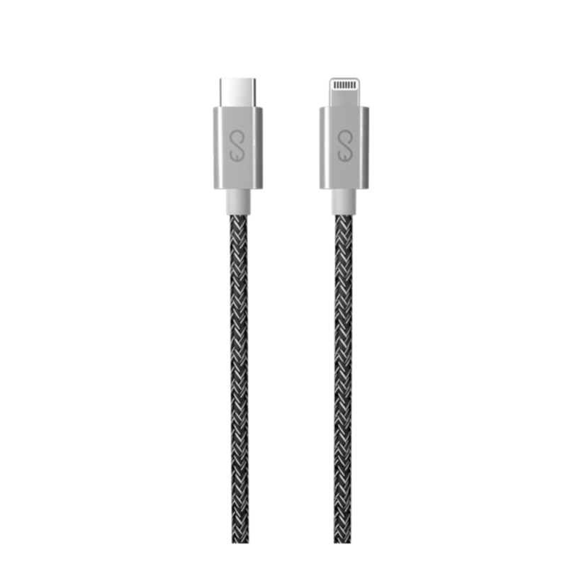 Image of Epico - (1.8m) USB C auf Lightning Schnell Ladekabel Power Delivery Nylon Datenkabel (9915101300184) - Space Grau bei Apfelkiste.ch