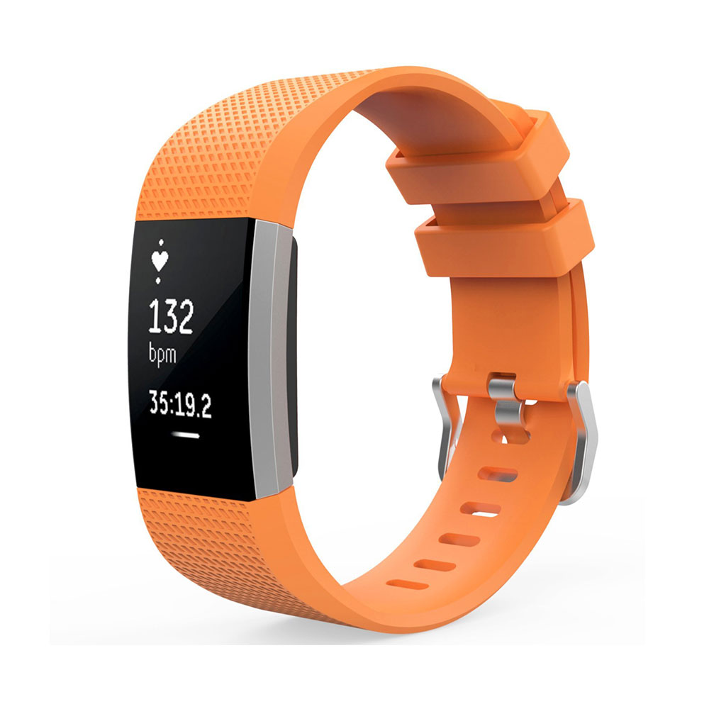 2X Armband für Fitbit Charge 2 Ersatz Fitness Armband Uhrenarmband Silikon Sport 