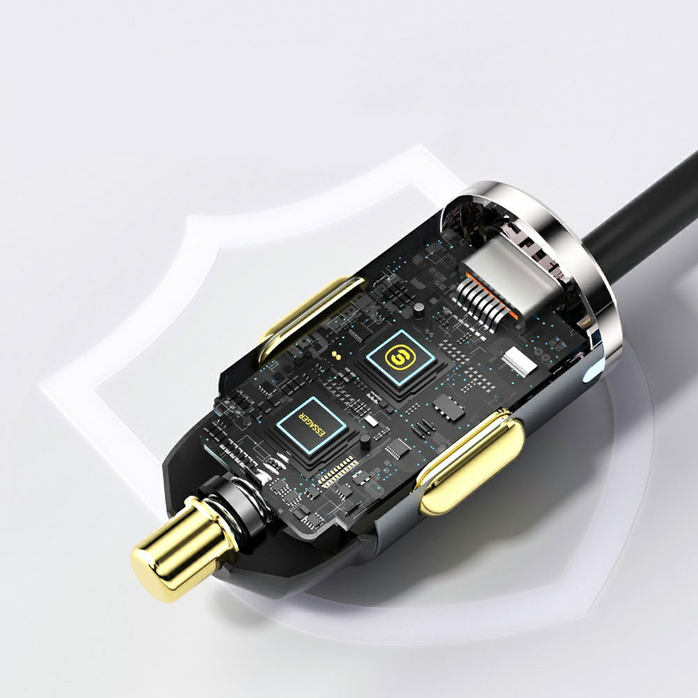 Essager (100W) Dual USB / USB C HUB Auto Ladegerät