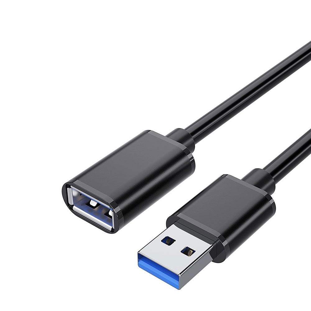 Image of Essager - (0.5m) USB A auf USB 3.0 A-Buchs Verlängerungskabel Adapter Kabel (EXCAM-YTB01) - Schwarz bei Apfelkiste.ch