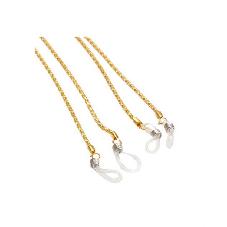 Image of (60cm) Eyewear Halter Brillenkette Sonnenbrillenband Metall (Indische Kette) - Gold bei Apfelkiste.ch