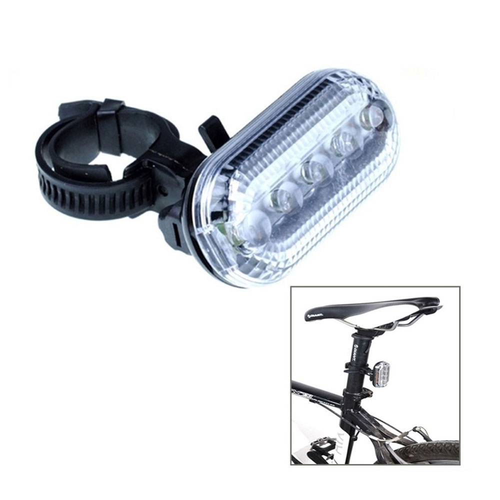 Fahrrad Velo Warnlicht LED Rücklicht Spritzwasserfest (Batteriebetrieben) - Weiss