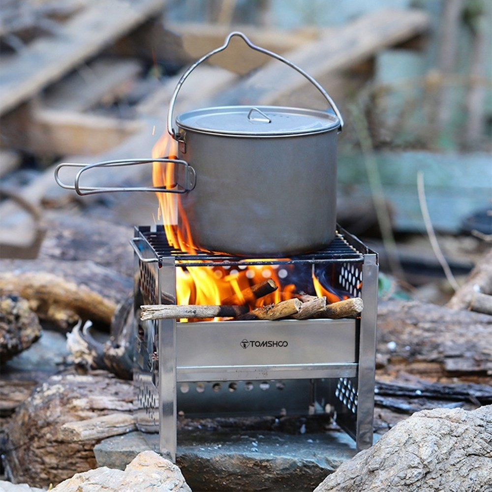 Faltbarer Edelstahl Grill Portabler Outdoor BBQ