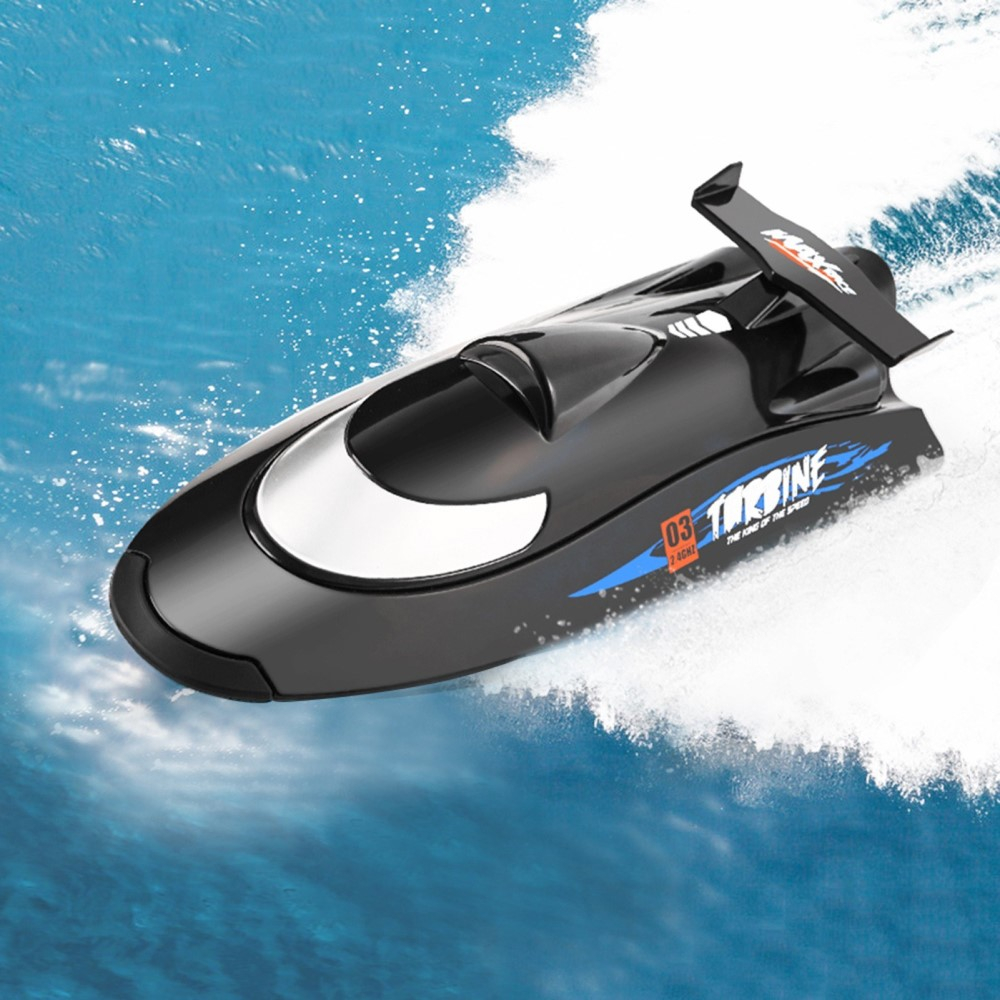 FeiWen Ferngesteuertes Boot für Pools und Seen für Kinder Wasserdichtes  Hochgeschwindigkeits-Schnellboot mit Fernbedienung Bateau télécommandé 2,4  GHz