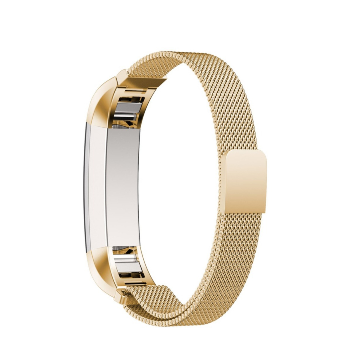 Image of (Gr. M) Fitbit Alta / Alta HR Edelstahl Armband Milanaise Magnetverschluss (Gelenkumfang ca. 160-230 mm) - Gold bei Apfelkiste.ch