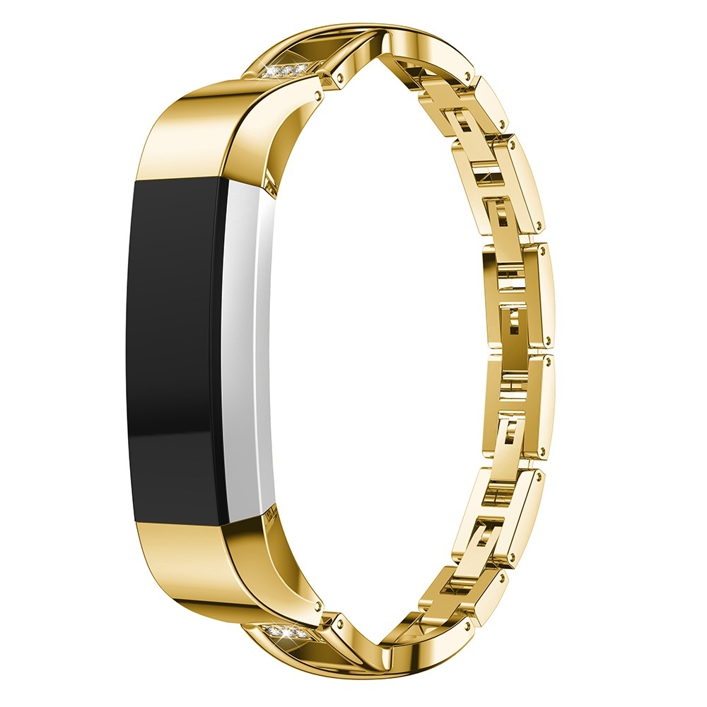 Fitbit Alta / Alta HR Elegantes Edelstahl Armband im Diamant Look - Gold Fitbit Alta / Alta HR Elegantes Edelstahl Armband im Diamant Look - Gold