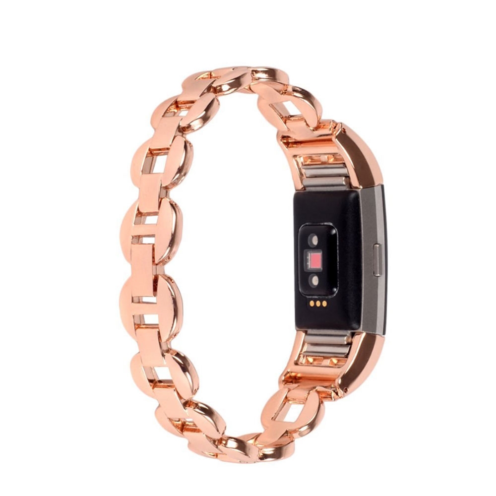 Fitbit Charge 2 Elegantes Edelstahl Armband Diamant Look - Roségold Fitbit Charge 2 Elegantes Edelstahl Armband Diamant Look - Roségold