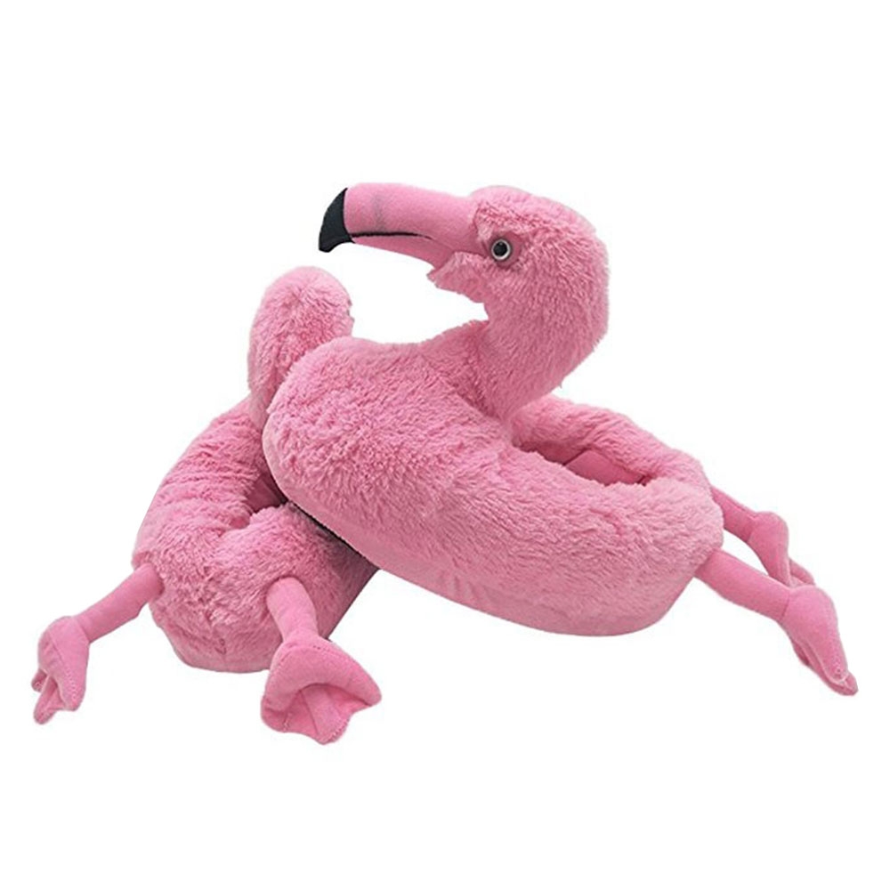Flamingo Plüsch Hausschuhe Finken Pantoffeln - Unisex (Gr. 35-44)