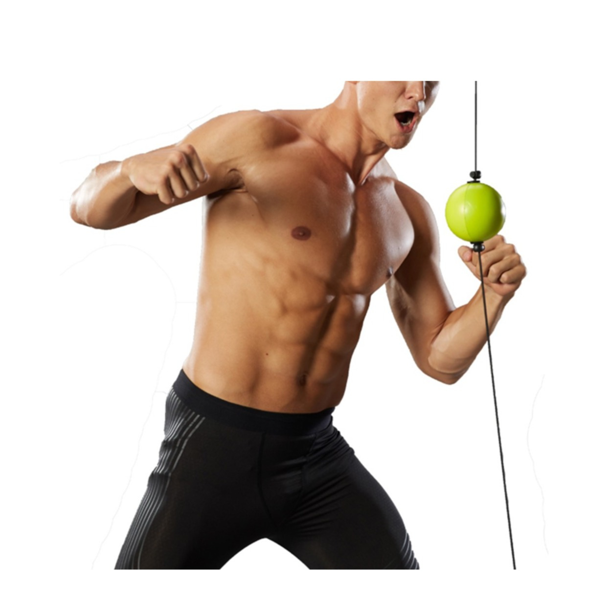 Image of Fokus Box Ball Reflex Training MMA Quick Puncher Reaktionsball + Aufbewahrungstasche - Grün bei Apfelkiste.ch