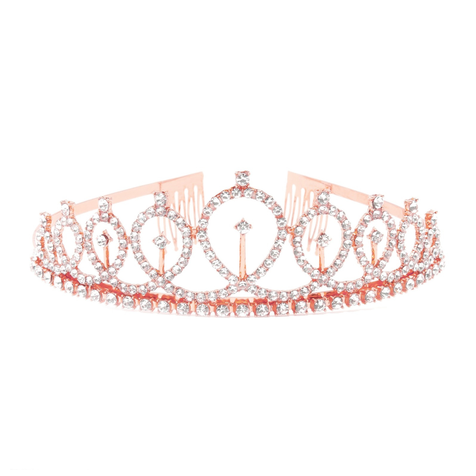 Frisur Haarschmuck Strass Braut Diadem Silber/Style 2