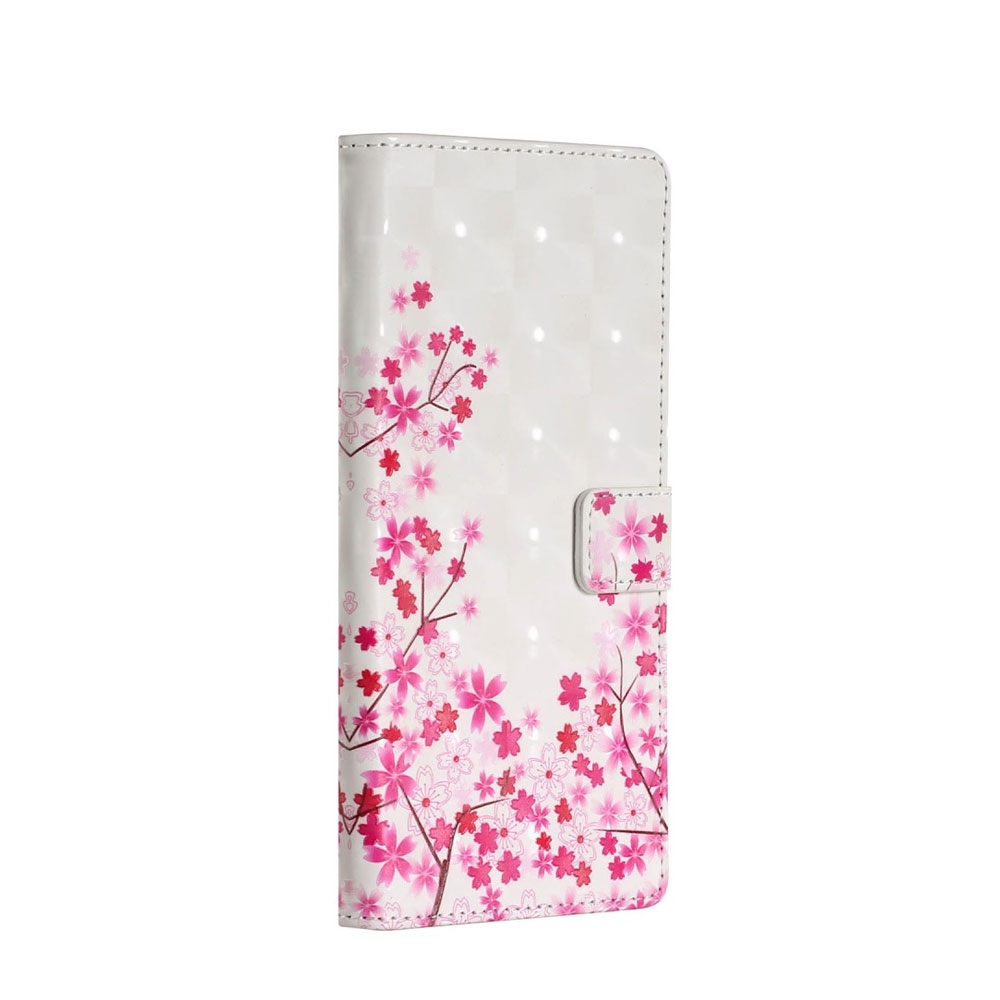 Image of Samsung Galaxy A21s Leder Tasche mit Kartenfächern - Blumenstrauch bei Apfelkiste.ch