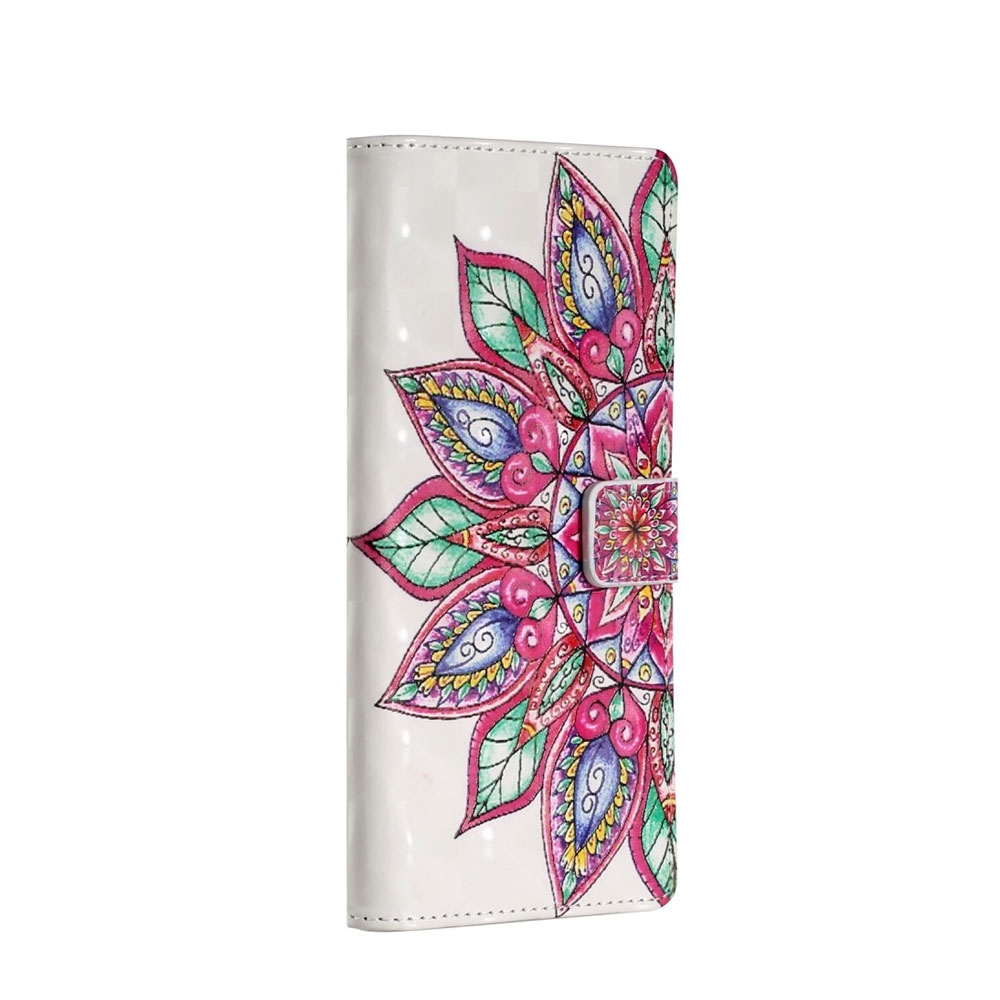 Samsung Galaxy A21s Leder Tasche Portemonnaie mit Kartenfächern - Mandala