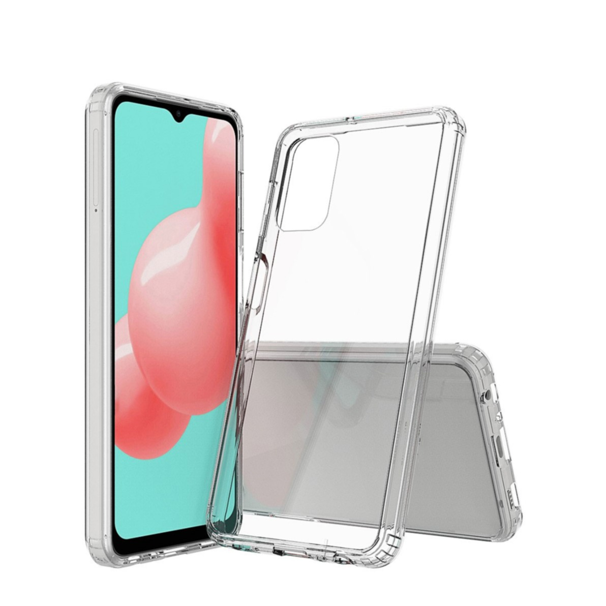Image of Samsung Galaxy A32 5G Hybrid Hülle TPU Bumper + Acryl Rückseite - Transparent bei Apfelkiste.ch