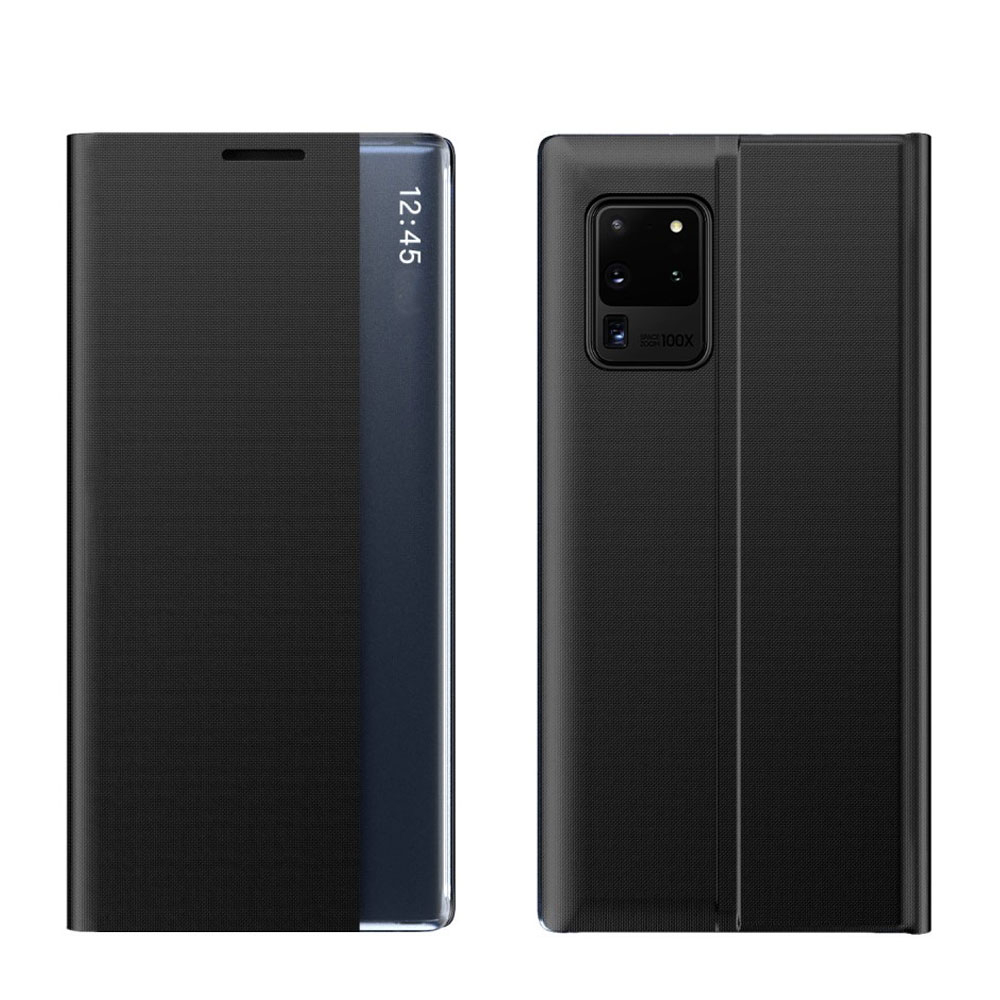 Image of Samsung Galaxy A32 5G Stoff Tasche Smart View Flip Cover - Schwarz bei Apfelkiste.ch