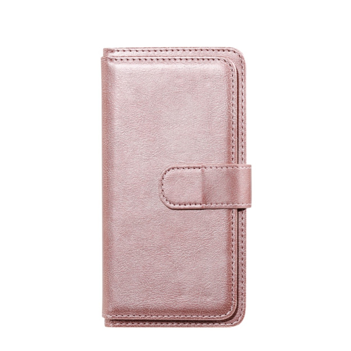 Image of Samsung Galaxy A32 5G Leder Wallet Etui Tasche mit 10 Kartenfächern - Roségold bei Apfelkiste.ch