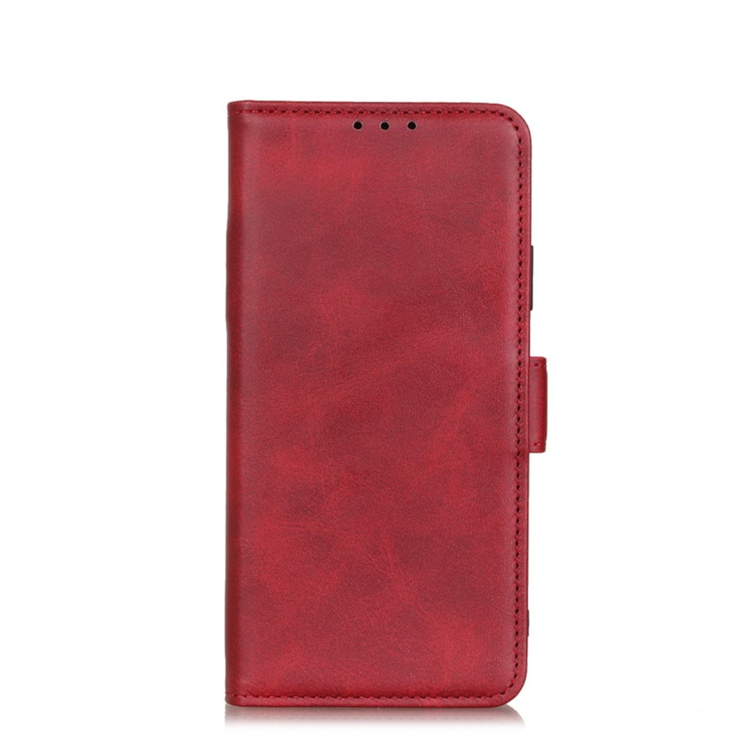 Image of Samsung Galaxy A32 (4G) Vintage Leder Tasche Flip Cover Fashion Design - Rot bei Apfelkiste.ch