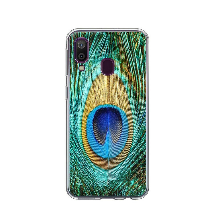 Image of Apfelkiste © - Samsung Galaxy A40 Gummi Case Hülle Ultra Thin Pfauen-Feder bei Apfelkiste.ch