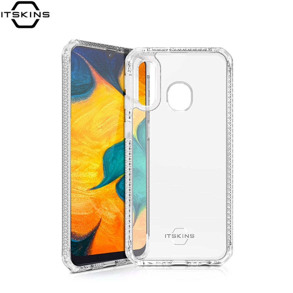 Samsung Galaxy A40 Hybrid MKII Schutz Hardcase Hülle (Fallschutz 2 Meter) - Transparent