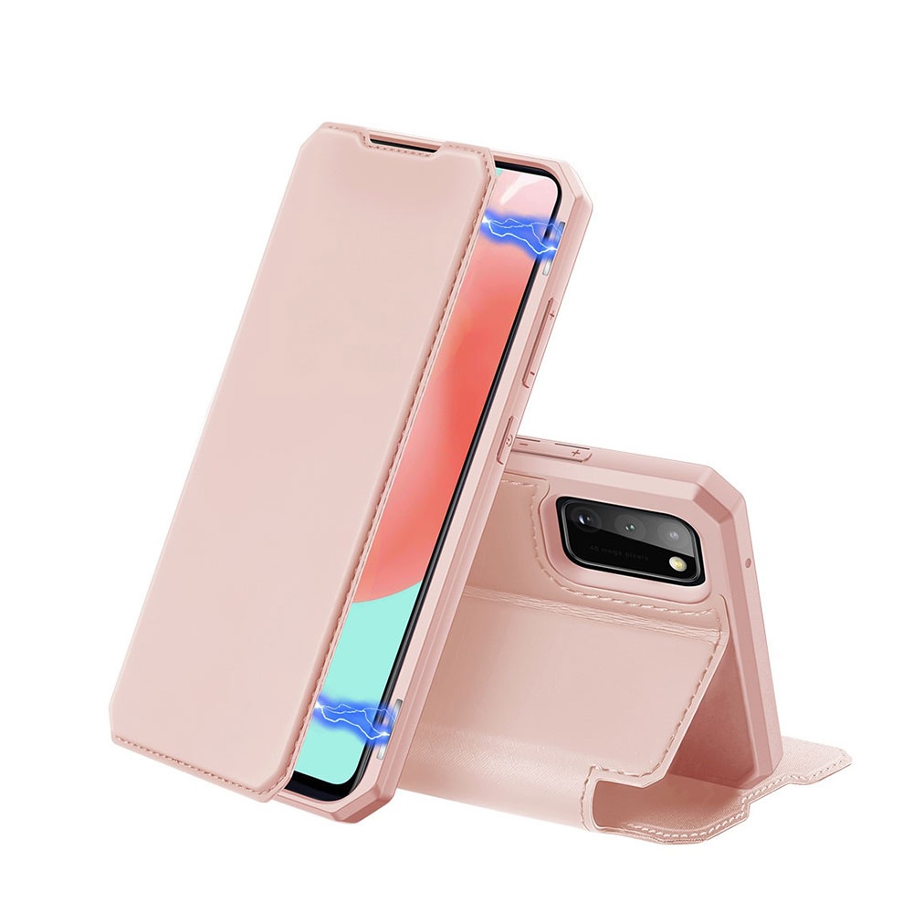 Image of Dux Ducis - Samsung Galaxy A41 Magnet Flip Wallet Cover Leder Tasche - Rosa bei Apfelkiste.ch