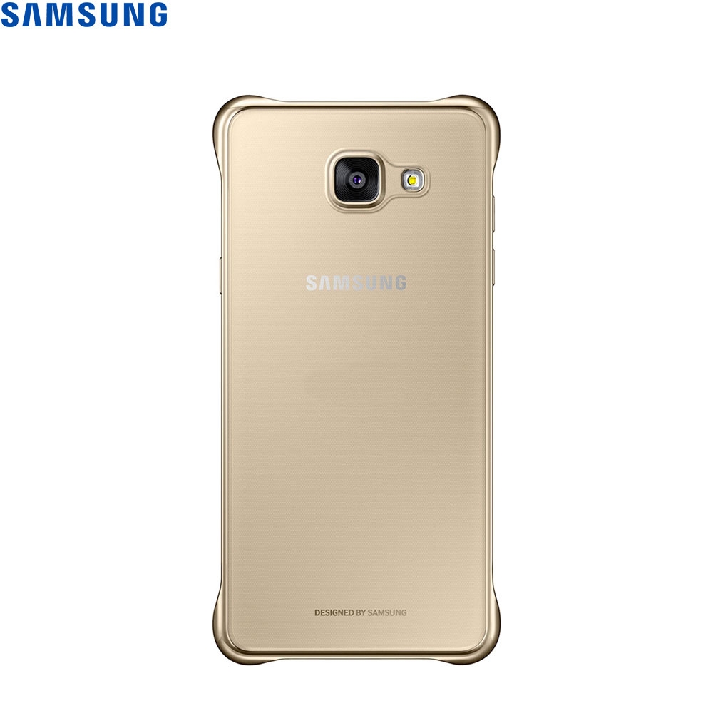 Galaxy A5 (2016) Clear Cover Hardcase Hülle (EF-QA510CFEGWW) - Transparent / Gold
