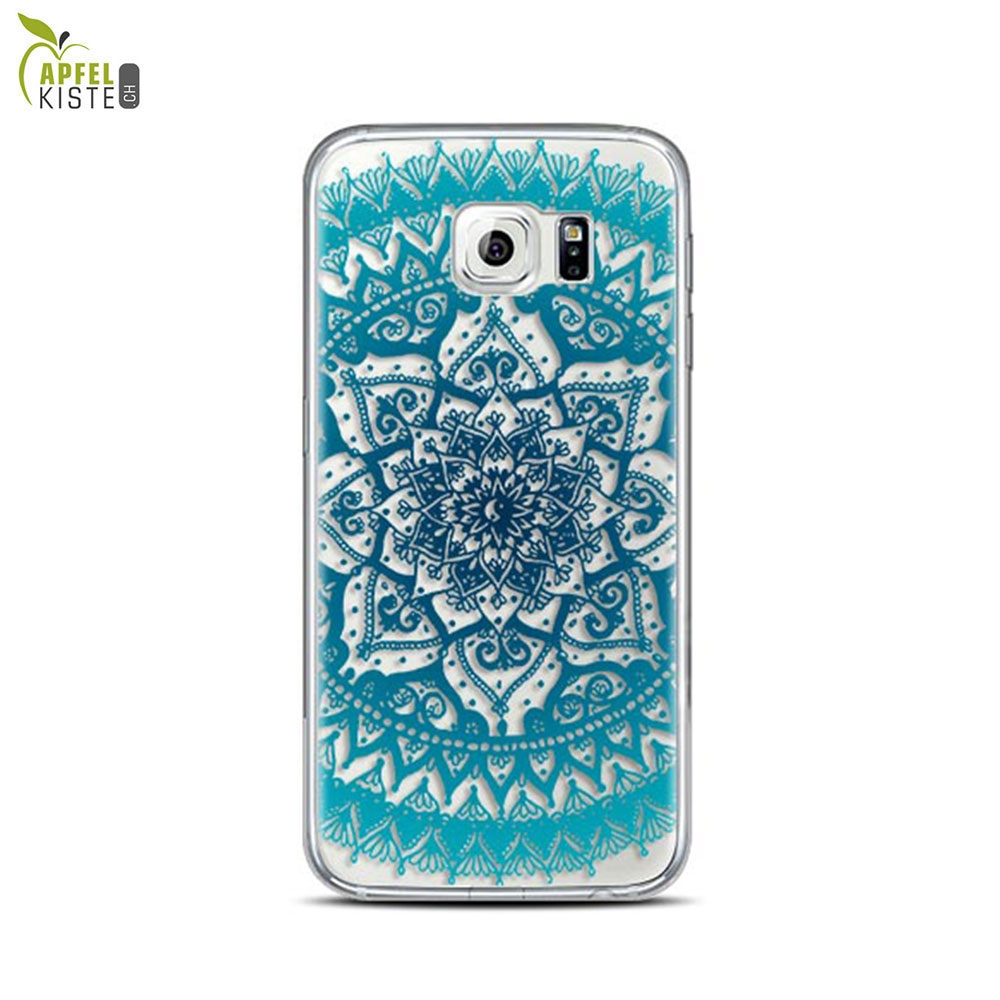 © - Samsung Galaxy A5 (2017) Gummi Case Hülle Ultra Thin Mandala - Transparent / Türkis
