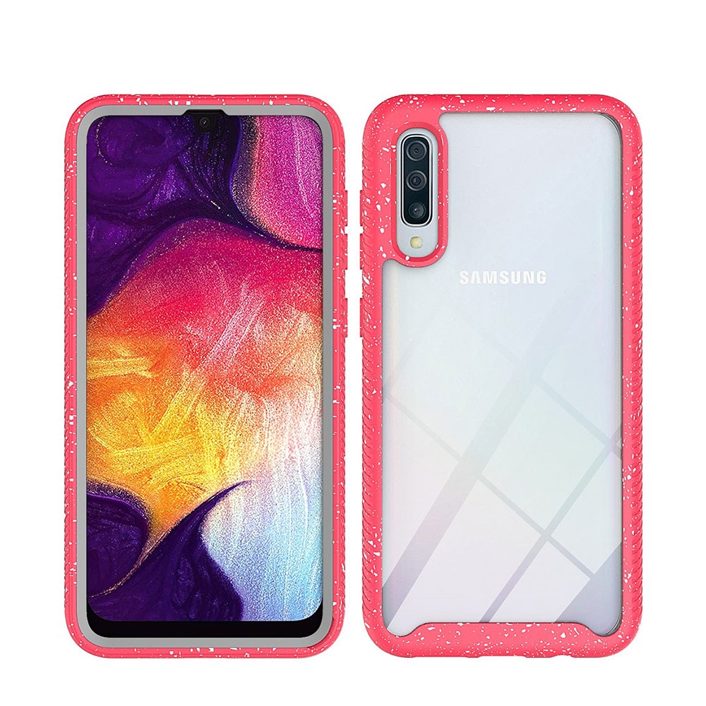 Image of Samsung Galaxy A50 / A30s Hybrid TPU Bumper Case Schutzhülle - Rot / Transparent bei Apfelkiste.ch