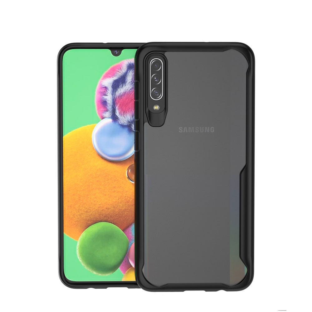 Image of Samsung Galaxy A50 / A30s Hybrid TPU Bumper Case Hülle - Schwarz / Transparent bei Apfelkiste.ch