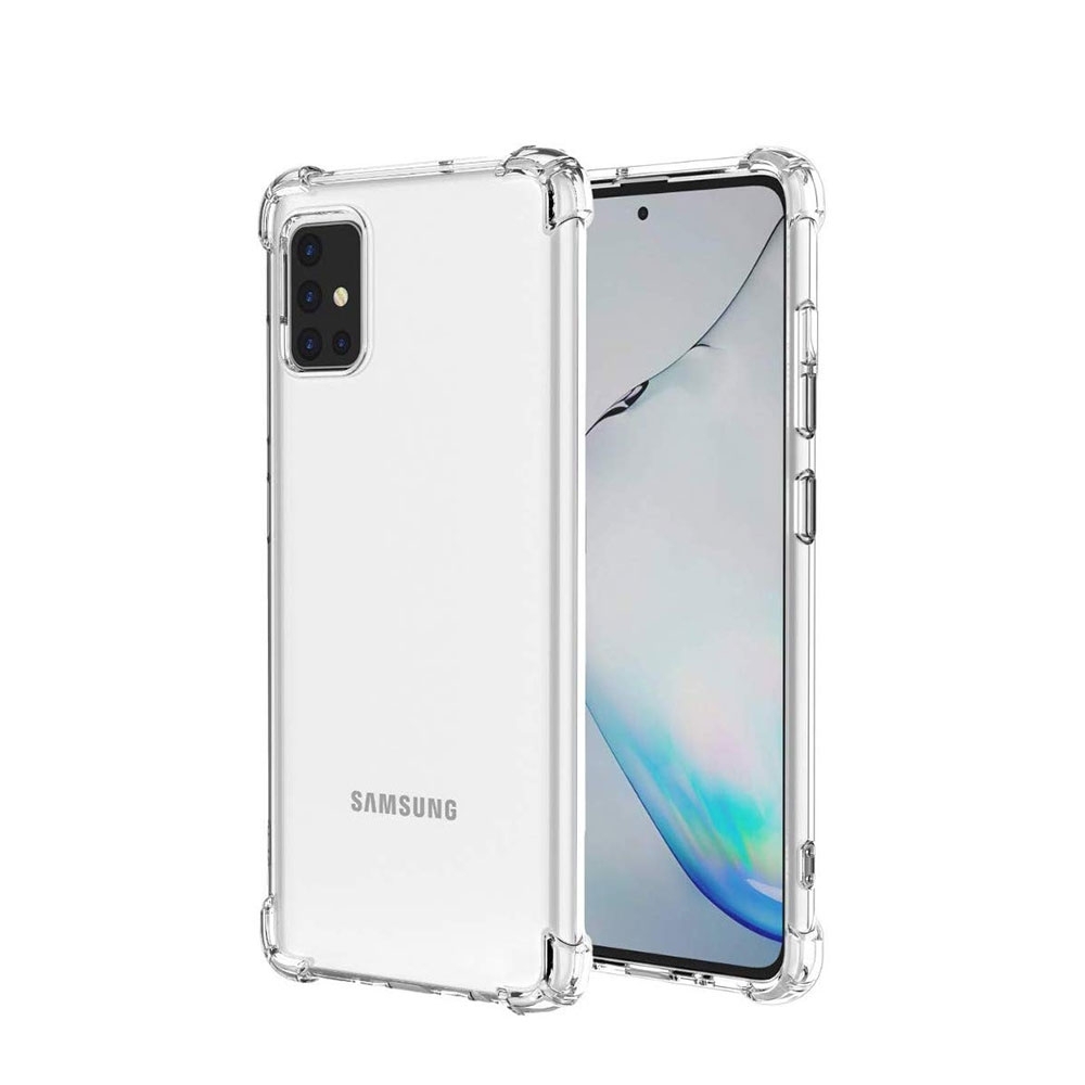 Image of Samsung Galaxy A51 5G (2020) Gummi Hülle Ultra Thin 0.8 mm Air Cushion Fallschutz - Transparent bei Apfelkiste.ch
