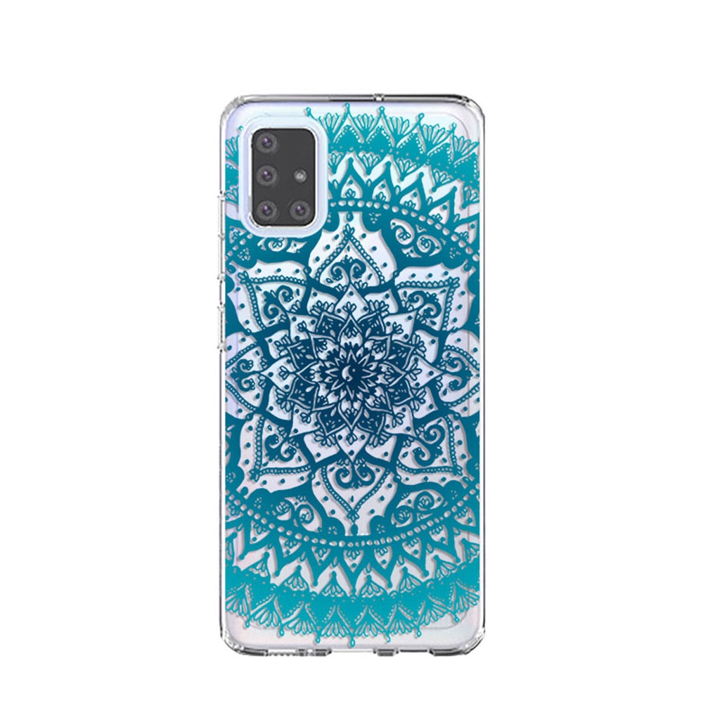 BAOWEI 3-Stück Samsung Galaxy A51 Hülle Transparent Weiche Durchsichtig Dünn Handyhülle mit Süße Muster Silikon Klar TPU Stoßfest Schutzhülle Case für Samsung A51 Panda & Giraffe Kirschblüte