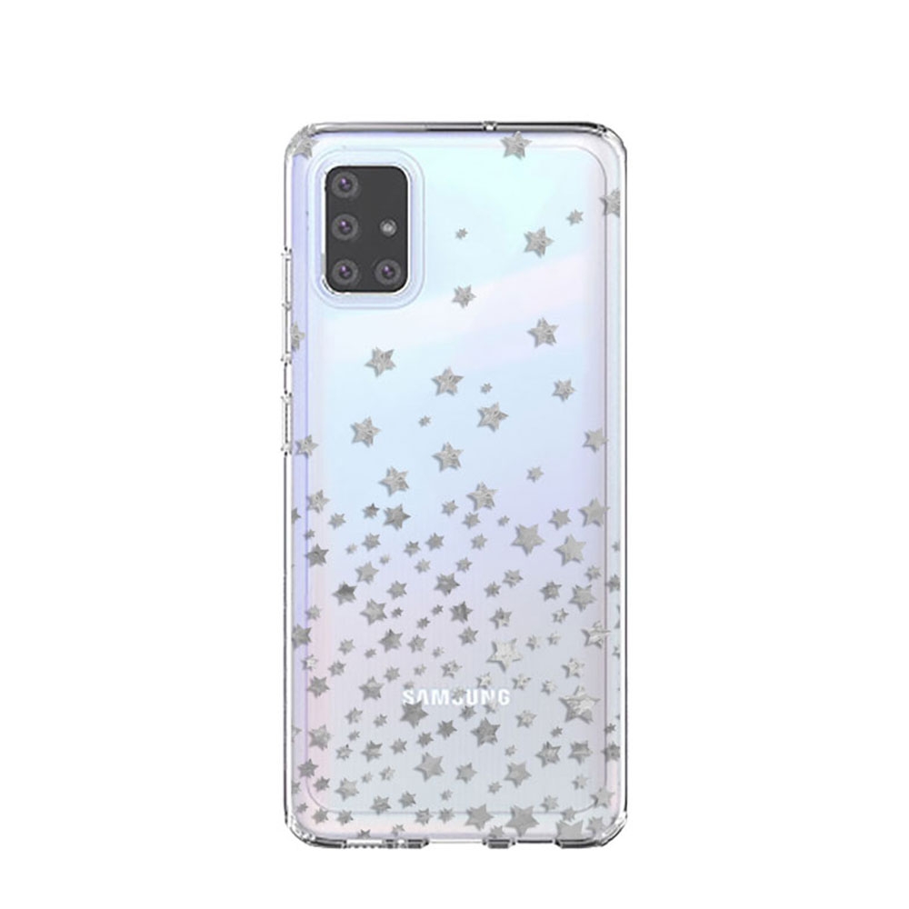 Image of Apfelkiste © - Samsung Galaxy A51 (2019) Gummi Case Hülle Ultra Thin Sterne - Transparent bei Apfelkiste.ch
