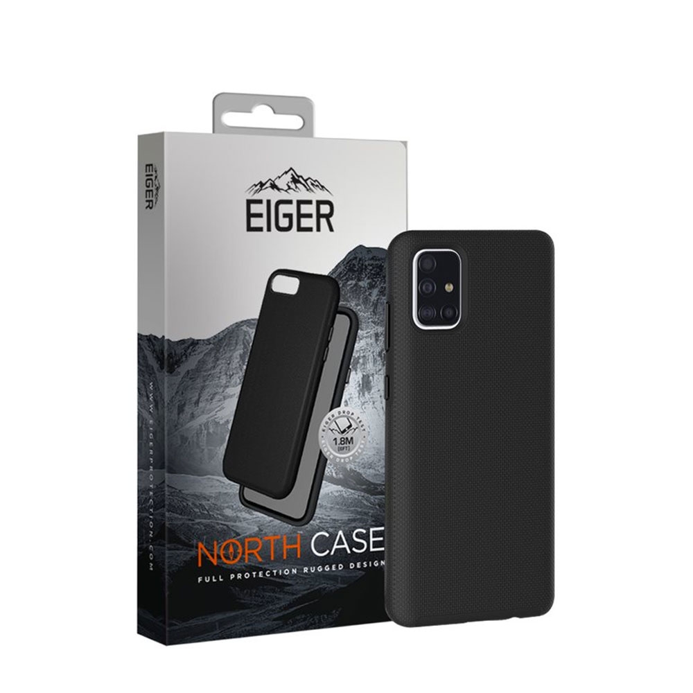 Image of Eiger - Samsung Galaxy A51 (2019) North Case Premium Hybrid Schutzhülle (EGCA00195) - Schwarz bei Apfelkiste.ch