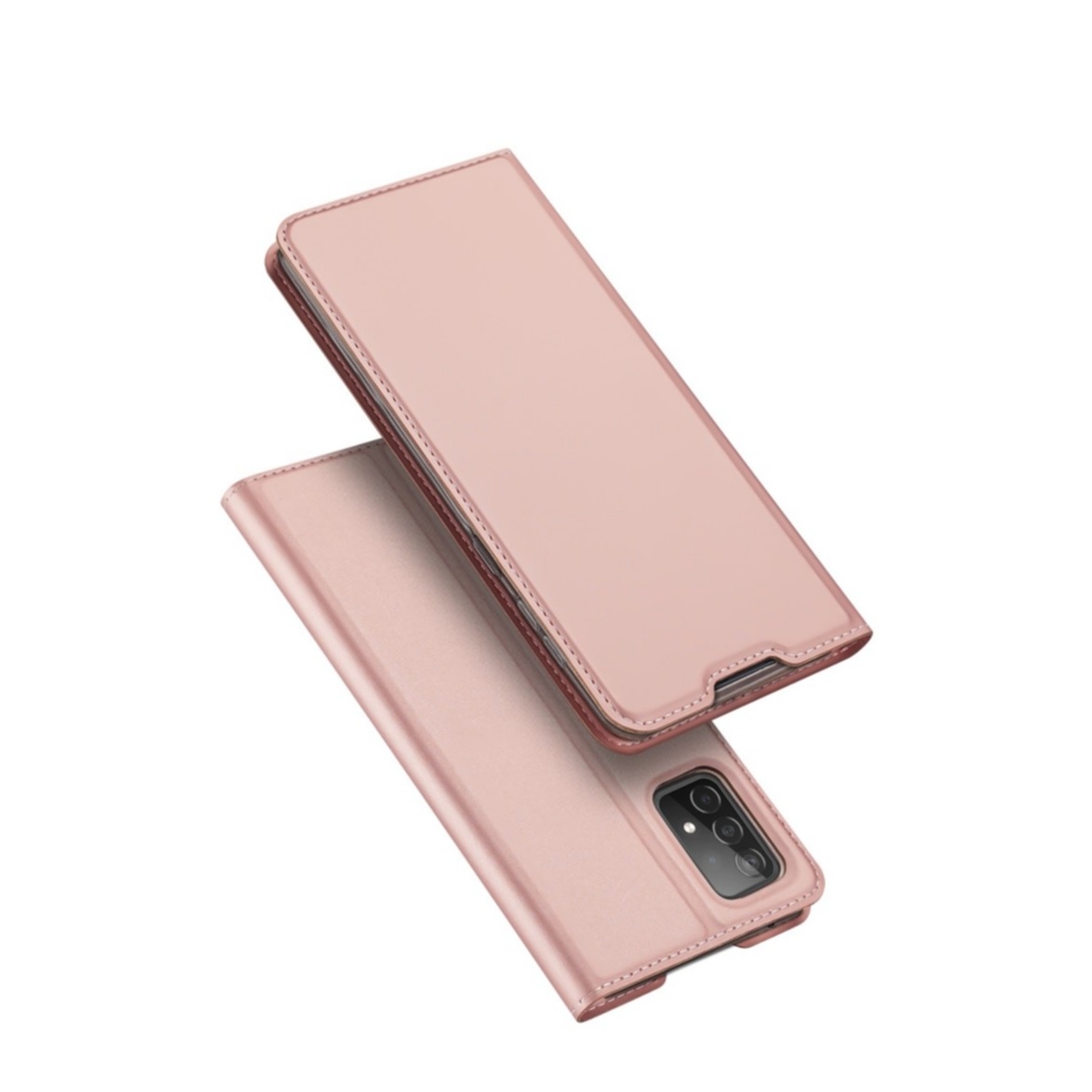 Image of Dux Ducis - Samsung Galaxy A52s 5G / A52 (5G) Flip Wallet Cover Leder Tasche - Roségold bei Apfelkiste.ch