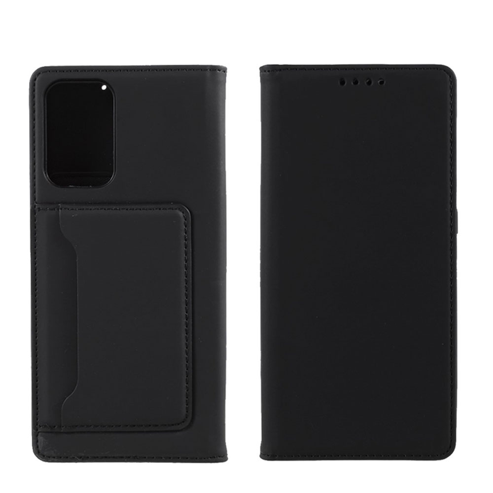 Image of Samsung Galaxy A52s 5G / A52 (5G) Leder Tasche Flip Cover mit Kartenfach + Aufsteller - Schwarz bei Apfelkiste.ch