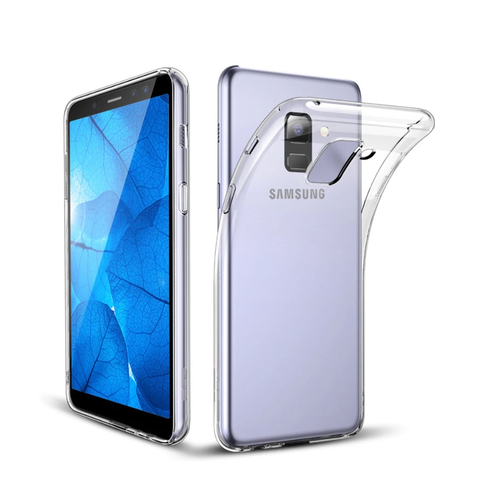 Image of Galaxy A6 Plus (2018) Gummi Case Schutzhülle - Transparent bei Apfelkiste.ch