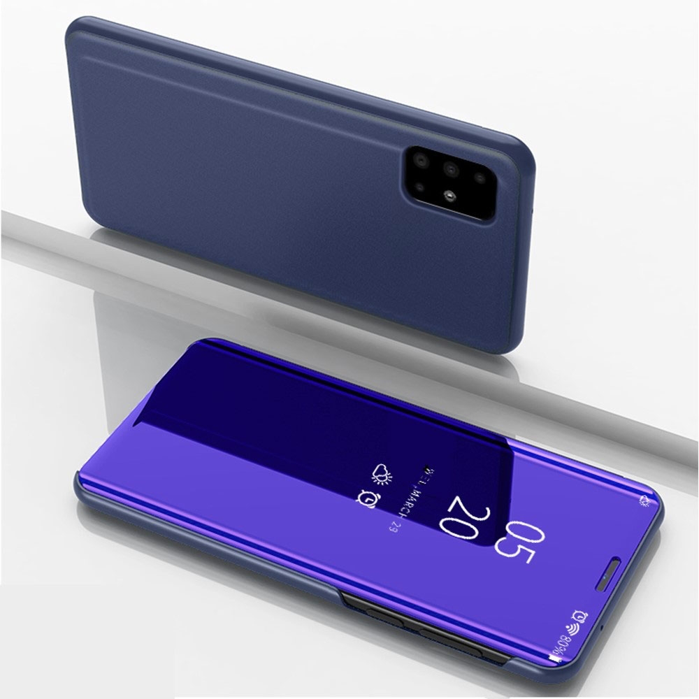 Image of Samsung Galaxy A71 Clear View Cover Hülle - Violett / Blau bei Apfelkiste.ch