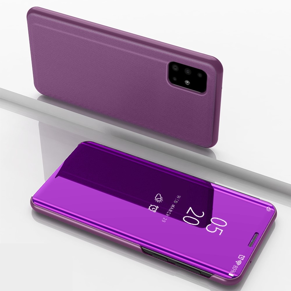Image of Samsung Galaxy A71 Clear View Cover Hülle - Violett bei Apfelkiste.ch