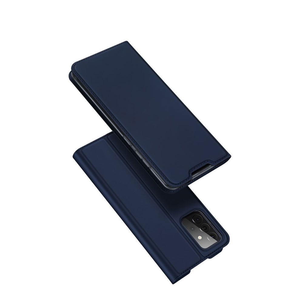 Image of Dux Ducis - Samsung Galaxy A72 / A72 5G Flip Wallet Cover Leder Tasche - Blau bei Apfelkiste.ch