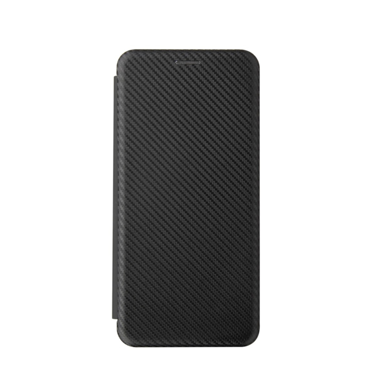 Image of Samsung Galaxy A72 / A72 5G Leder Tasche Flip Cover Carbon Look - Schwarz bei Apfelkiste.ch