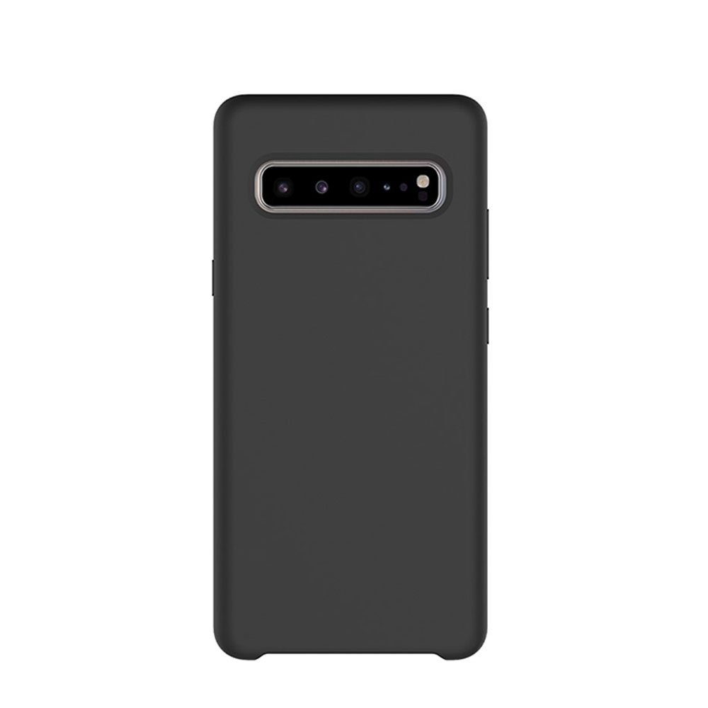 Image of Samsung Galaxy S10 5G (6.7") Silikon Case Hülle - Schwarz (Matt) bei Apfelkiste.ch