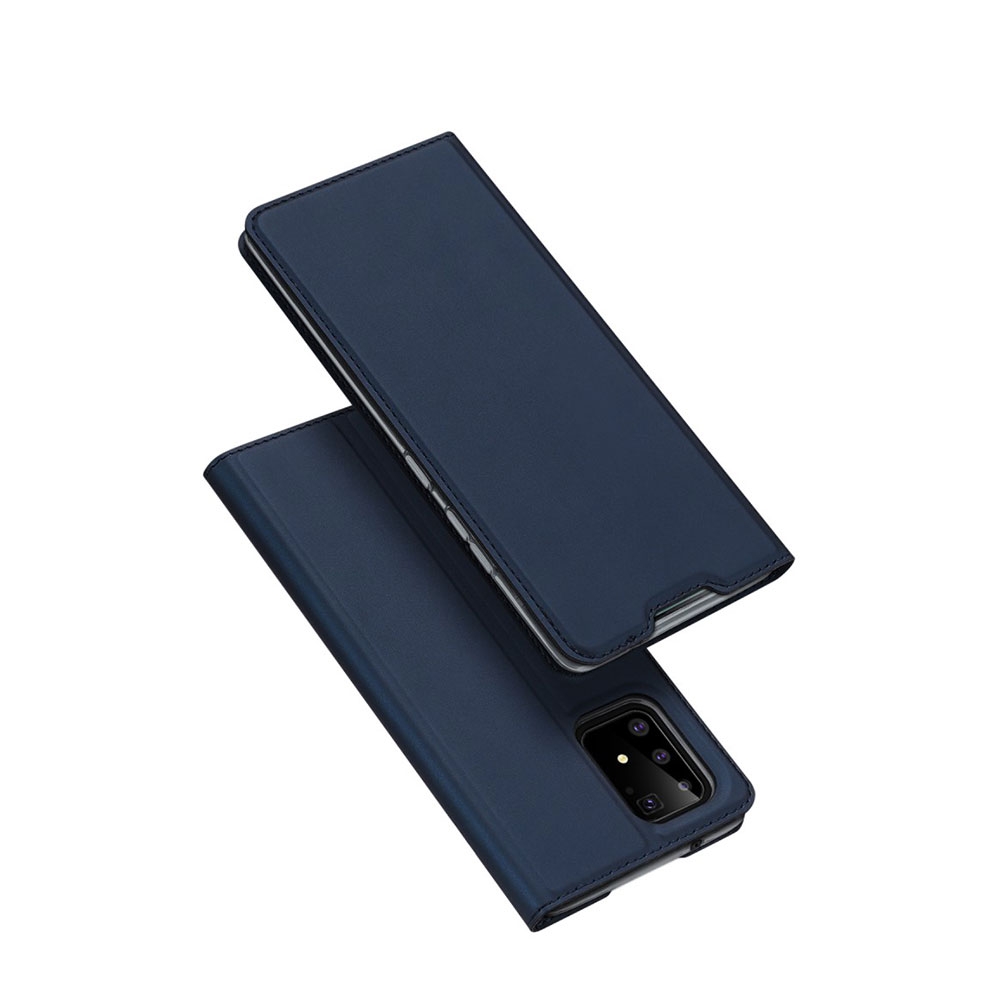 Image of Dux Ducis - Samsung Galaxy S10 Lite Flip Wallet Cover Leder Tasche - Dunkelblau bei Apfelkiste.ch