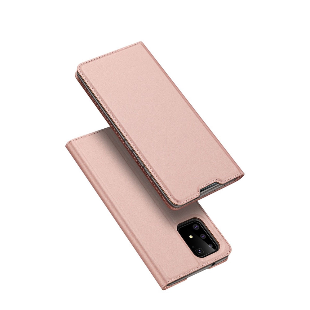 Image of Dux Ducis - Samsung Galaxy S10 Lite Flip Wallet Cover Leder Tasche - Roségold bei Apfelkiste.ch