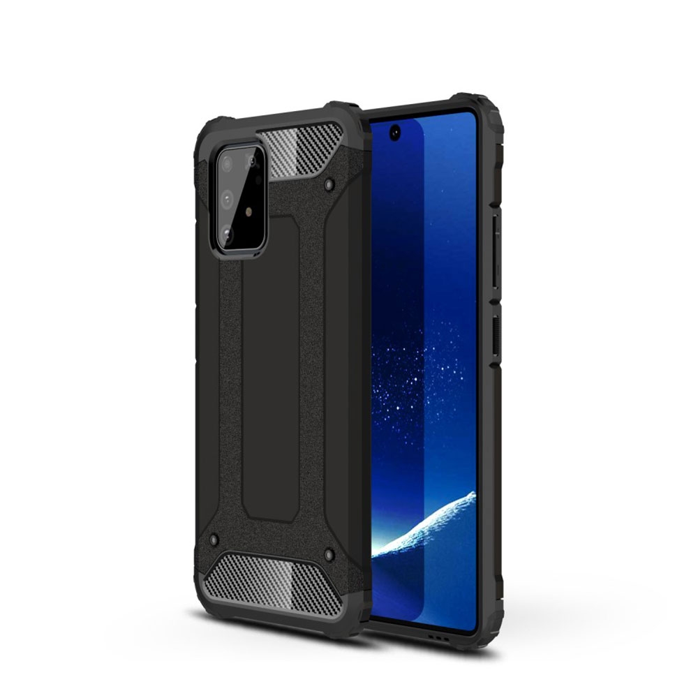 Image of Samsung Galaxy S10 Lite Outdoor Hybrid Hardcase Hülle - Schwarz bei Apfelkiste.ch