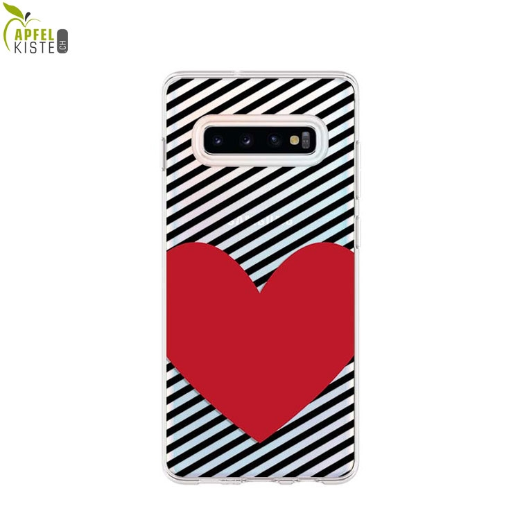 Apfelkiste © - Samsung Galaxy S10+ Plus Gummi Case Hülle Ultra Thin Grosses Herz - Rot Apfelkiste © - Samsung Galaxy S10+ Plus Gummi Case Hülle Ultra Thin Grosses Herz - Rot