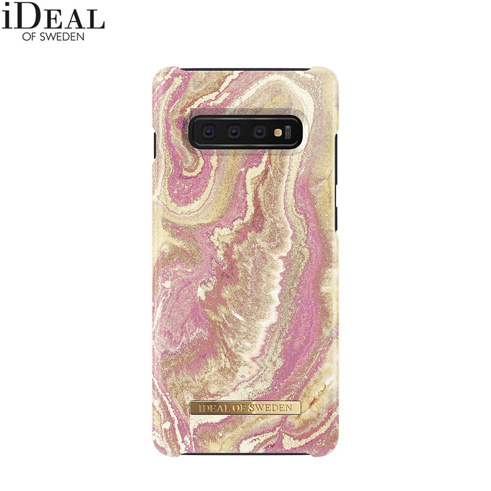 Samsung Galaxy S10+ Plus Hardcase Hülle (IDFCSS19-S10P-120) - Golden Blush Marble