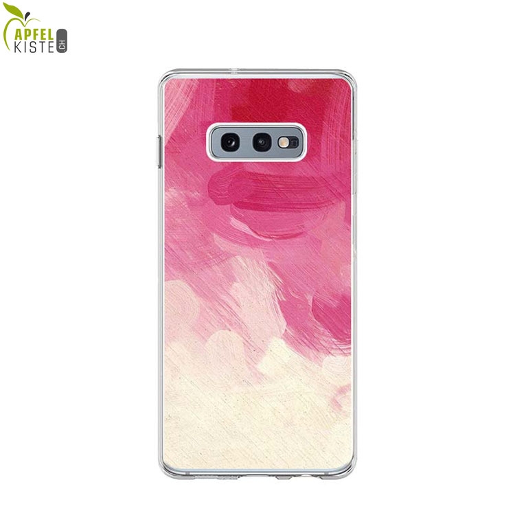 © - Samsung Galaxy S10e Gummi Case Hülle Ultra Thin Pinsel Kunst - Pink