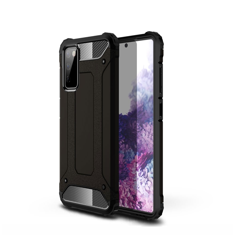 Image of Samsung Galaxy S20 FE / S20 FE 5G Outdoor Hybrid Hardcase Hülle - Schwarz bei Apfelkiste.ch